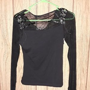 Sophia Women's Spider Web Long Sleeve Shirt